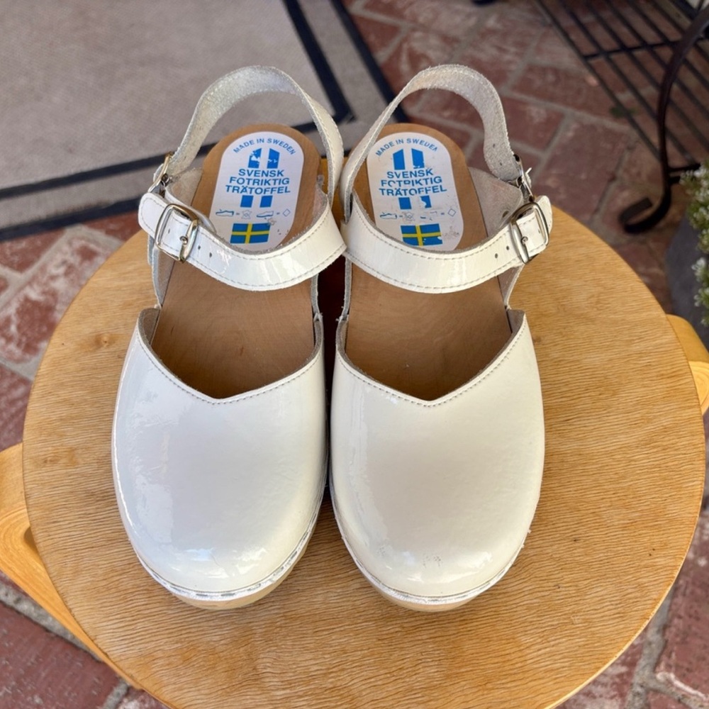 Wooden Swedish clogs - Picture 6 of 8